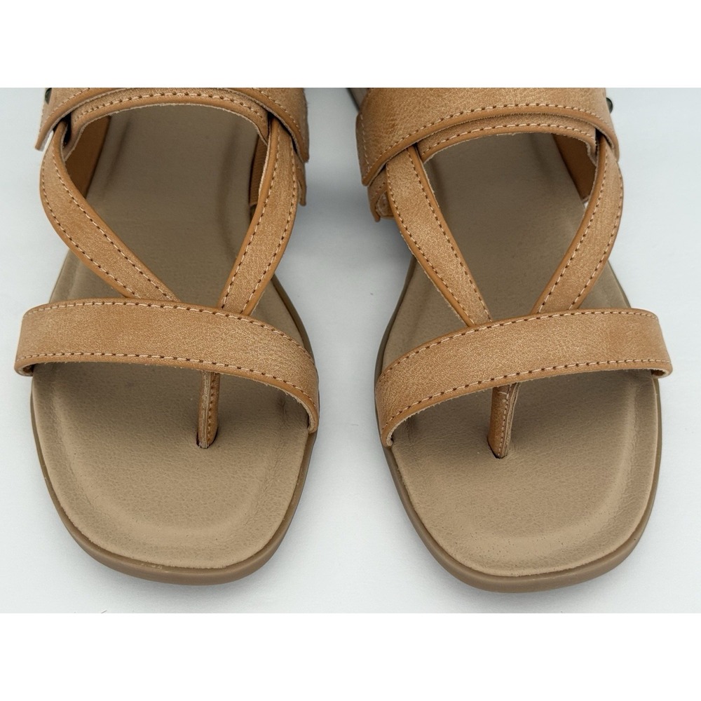 NIB Frye & Co CASSIA Tan Strappy Sandals Women's 8.5M Adjustable 1" Heel - Picture 7 of 16